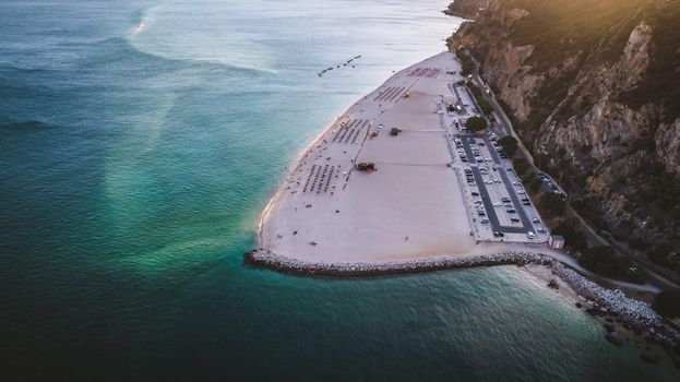 Aerial view of Arrabida natural park, Portugal