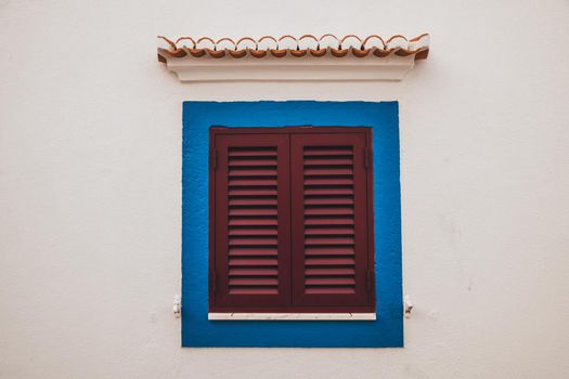 Traditional Portuguese Window in Ericeira, Portugal. High quality photo