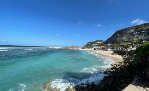 tropical paradise beach with white sand travel tourism wide panorama background concept bali beach indonesia