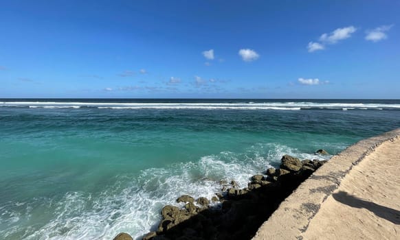 tropical paradise beach with white sand travel tourism wide panorama background concept bali beach indonesia