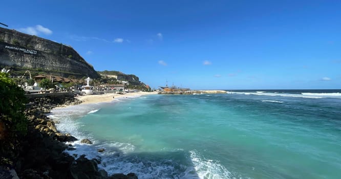 tropical paradise beach with white sand travel tourism wide panorama background concept bali beach