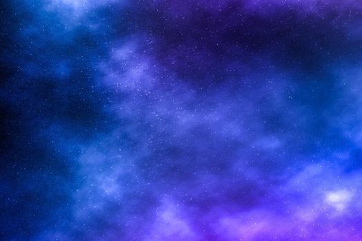 Cosmic abstract, space travel and future science concept - Night sky stars background, nebula clouds in cosmos