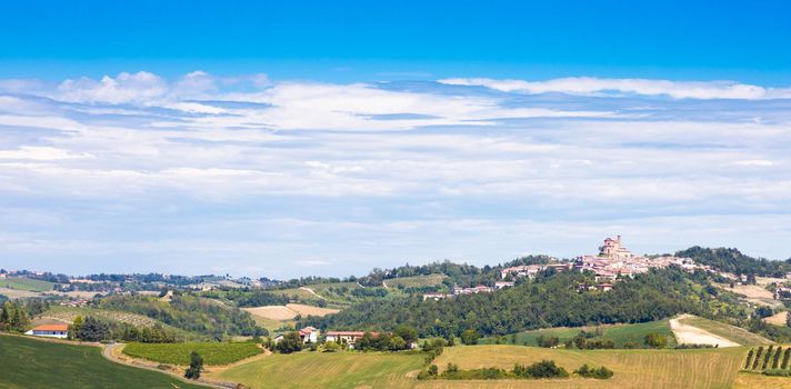 Piedmont - Piemonte - region, Italy. Countryside landscape in Langhe area.