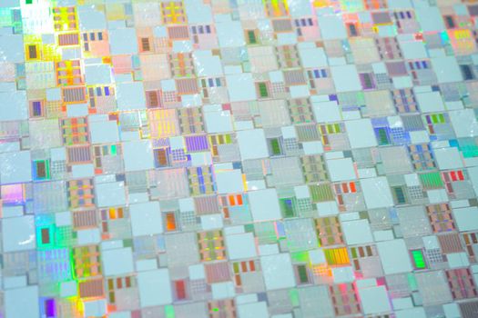 Silicon wafer for manufacturing semiconductor of integrated circuit.
