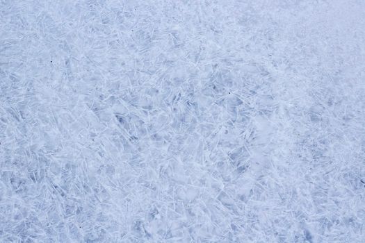 Clean Ice on River with Freeze Crystals. Best Close up Texture of Ice with Details and Structure.