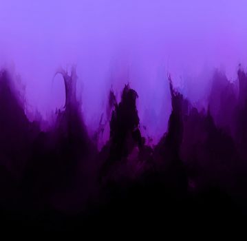 Wallpaper with Dark Smoke on Purple Background