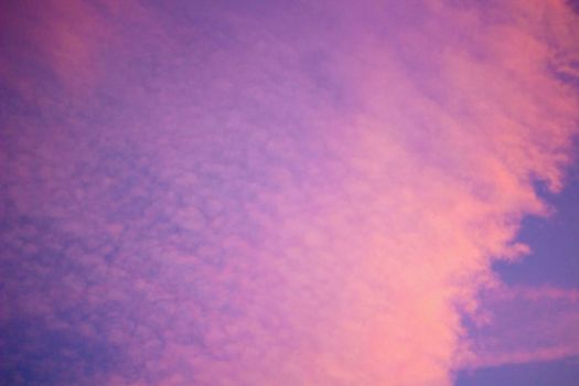 Background with Sky in Beautiful Sunset. Purple Sunset with Lilac color