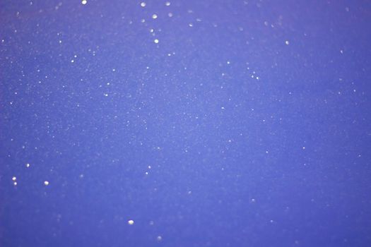 Sparkling Snow, Dark Blue Winter Christmas Pattern with Bokeh and stars.