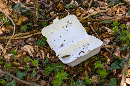 A side effect of fast food is the garbage in nature