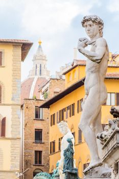 David by Michelangelo in Florence, Italy. Example of body perfection in marble