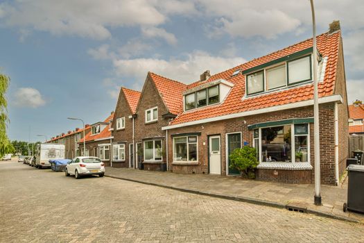 View of street near building with beauty of vegetation outside