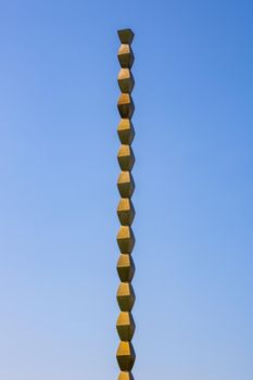 The Endless Column (Column of Infinite or Coloana Infinitului) made by Constantin Brancusi in Targu Jiu, Romania. Impressinve landmark part of Unesco World Heritage