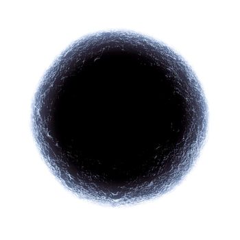 Black hole in shape of dark stone, Background with copy space