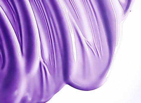 Glossy purple cosmetic texture as beauty make-up product background, cosmetics and luxury makeup brand design concept