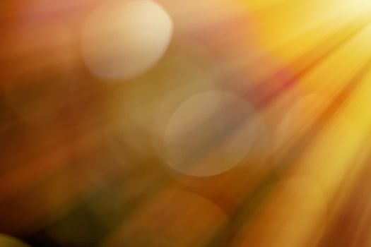 Abstract background, bokeh overlay defocused design concept - Light beams and sun flares