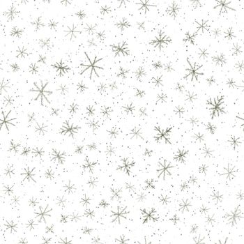 Hand Drawn Snowflakes Christmas Seamless Pattern. Subtle Flying Snow Flakes on chalk snowflakes Background. Amazing chalk handdrawn snow overlay. Sublime holiday season decoration.
