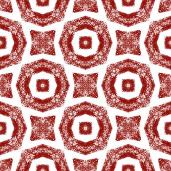 Striped hand drawn pattern. Wine red symmetrical kaleidoscope background. Repeating striped hand drawn tile. Textile ready noteworthy print, swimwear fabric, wallpaper, wrapping.