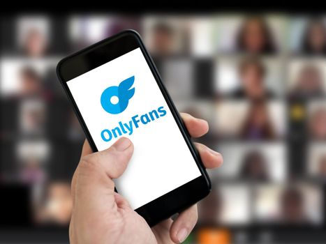 Antalya, TURKEY - September 05, 2022. Screen showing new OnlyFans app logo