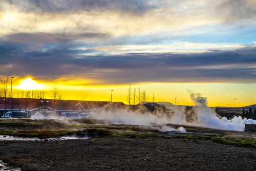 Iceland Gay seal landscape and morning ray. Shooting Location: Iceland, Lay Cavik