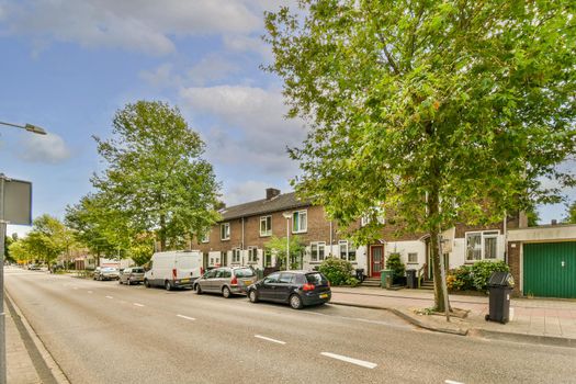 View of street near building with beauty of vegitation outside