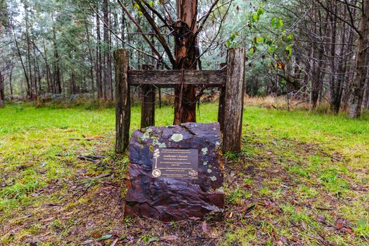 The historic and abandoned Cambarville Historic Village on Marysville Woods Point Rd near Marysville in Victoria, Australia