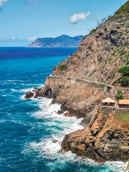 Italy, Ligurian maritime landscape, the famous five lands, travel reportage