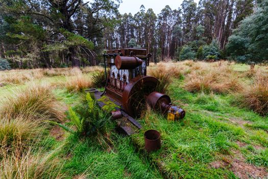 The historic and abandoned Cambarville Historic Village on Marysville Woods Point Rd near Marysville in Victoria, Australia