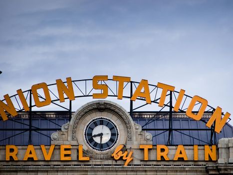 Railroad station in Denver, Colorado.