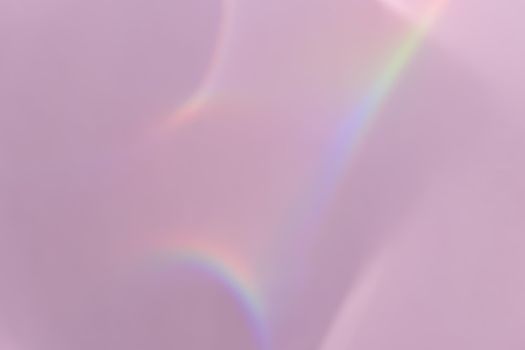Caustic effect light refraction on pink wall overlay photo mockup, blurred sun rays refracting through glass prism with shadow. Abstract natural light refraction silhouette on water surface mock up.