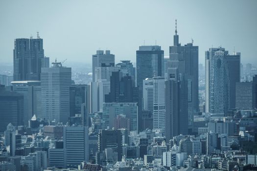 Shinjuku landscape from Roppongi Hills Observatory. Shooting Location: Tokyo metropolitan area