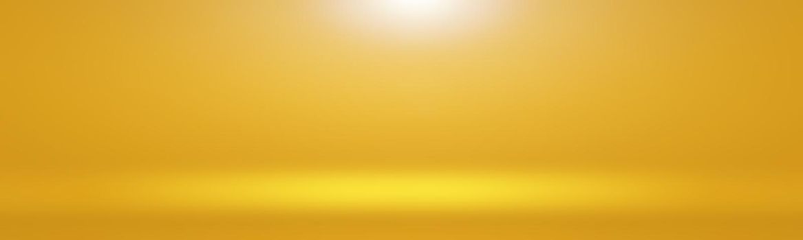 Abstract Luxury Gold yellow gradient studio wall, well use as background,layout,banner and product presentation