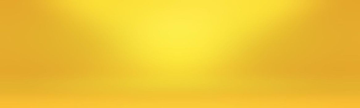 Abstract Luxury Gold yellow gradient studio wall, well use as background,layout,banner and product presentation