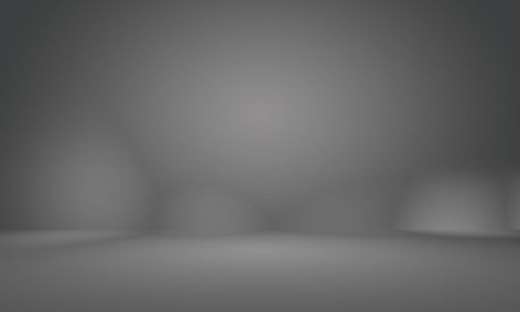 Abstract luxury blur dark grey and black gradient, used as background studio wall for display your products