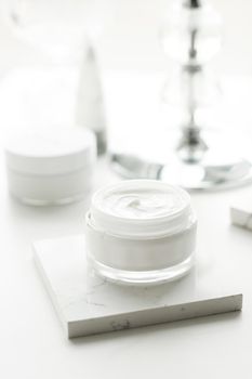 Beauty, anti-age cream and body care concept - Luxury skincare cosmetics in a bathroom