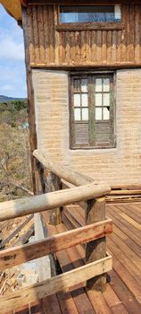 old building in the south of minas gerais brazil, made of bricks and wood