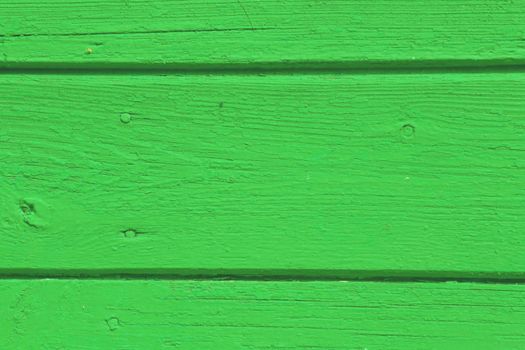 Green wooden background. Wooden planks as background.