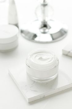 Beauty, anti-age cream and body care concept - Luxury skincare cosmetics in a bathroom