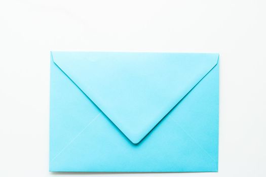 Communication, newsletter and business concept - Envelopes on marble background, message