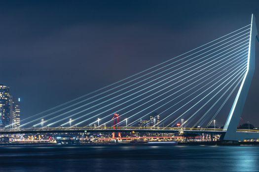 skyline of Rotterdam on 11 January 2022.