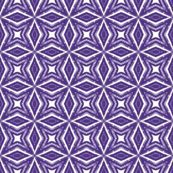 Textured stripes pattern. Purple symmetrical kaleidoscope background. Textile ready trending print, swimwear fabric, wallpaper, wrapping. Trendy textured stripes design.