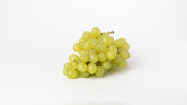 Grapes close-up on white fruit background. High quality photo