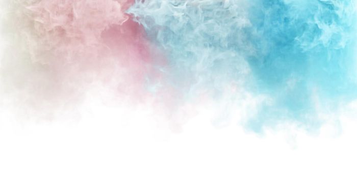 Magic pastel color smoke clouds. Fantastic light fog texture. 3D render abstract background.