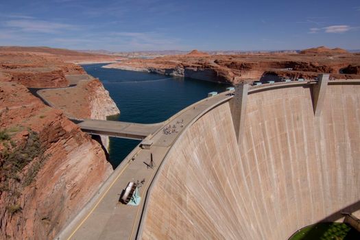 Glen Canyon Dam in Page Arizona in the USA