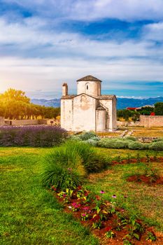 Nin town and Church of the Holy Cross is a Croatian Pre-Romanesque Catholic church originating from the 9th century in Nin, Croatia
