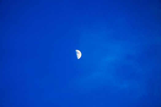 Moon and crater. Shooting Location: Yokohama-city kanagawa prefecture