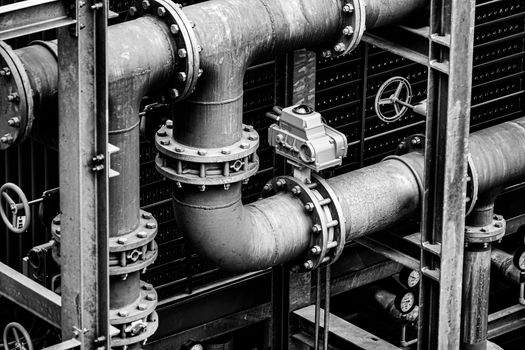 Plug and valve of plant. Shooting Location: Sendai, Miyagi Prefecture