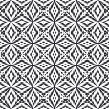 Medallion seamless pattern. Black symmetrical kaleidoscope background. Watercolor medallion seamless tile. Textile ready overwhelming print, swimwear fabric, wallpaper, wrapping.