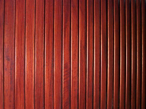 cherry wood coloured wood louvre