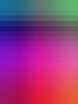 Bright colorful abstract background with vertical stripes of spectral gradient, from shades of green to blue, purple, red and orange