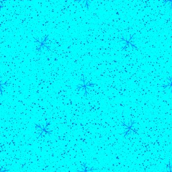 Hand Drawn Snowflakes Christmas Seamless Pattern. Subtle Flying Snow Flakes on chalk snowflakes Background. Adorable chalk handdrawn snow overlay. Popular holiday season decoration.